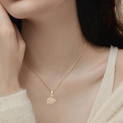 Swan Halskette für Vögel Schwan | Tierschmuck mit Schwanenanhänger Glänzend, Schwanenanhänger, Elegante verstellbare Halskette, verstellbare Schwanenhalskette, verstellbare Schwanenhalskette thumbnail 3