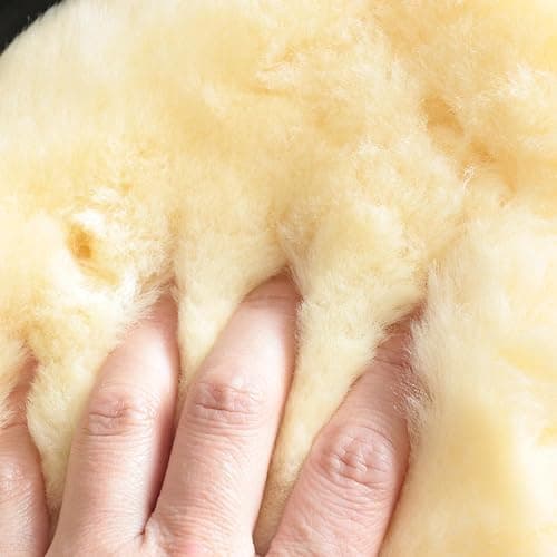 Woolous Sheepskin Half Pad, Thick Lambskin Fleece Wool Lined Half Pad for English Saddle, Shock Absorbing Saddle Pad for Horse Comfort and Back Support thumbnail 7