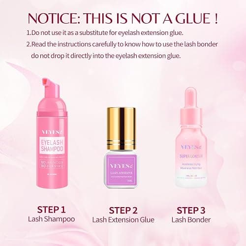 VEYES INC Super Lash Bonder for Eyelash Extensions. Glue Accelerator, Lash Sealant, Adhesive Companion, Reducing Glue Fumes and Extending Eyelash Retention Time. Professional Eyelash Supplies 15ml thumbnail 4