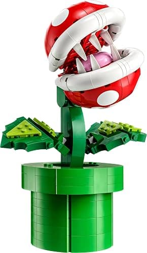 Lego 71426 Super Mario Piranha Plant, Articulated Figure with Building Tube and 2 Coins, Adult Modeling Kit, Bedroom Decor, Gift Idea for Men, Women and Teens thumbnail 8