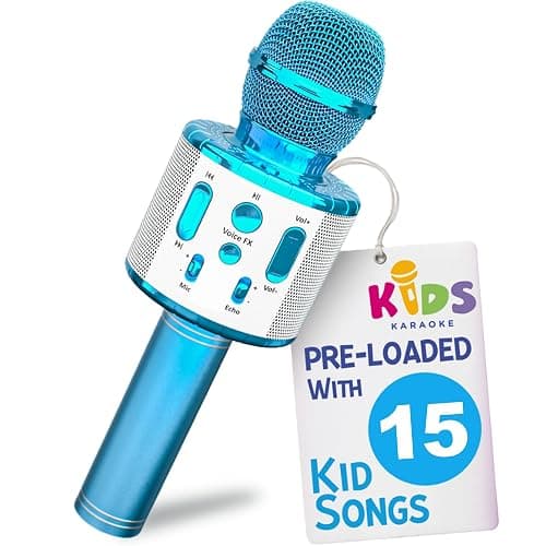 Move2Play, Kids Karaoke Microphone | Includes Pre-Loaded Songs & Bluetooth | Kids Birthday Party Gift | Toy for All Ages 2, 3, 4, 5, 6+ Year Old Girls, Boys & Toddlers - Image 1