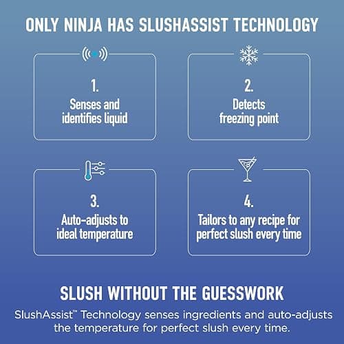 Ninja SLUSHi Max XXL Smart Frozen Drink Maker | Top Performance & Smart Technology, Party-Size 150oz Capacity, No Ice Needed, 6 Programs, Ideal Temp & Texture up to 12 hours | Peach FS605 thumbnail 4