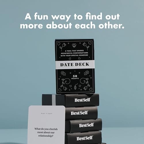 BestSelf Date Deck – 50 Conversation Cards Engaging for Couples - Fun and Thought-Provoking Date Night Game - Playing Cards to Unlock Deeper Connection and Intimacy thumbnail 9