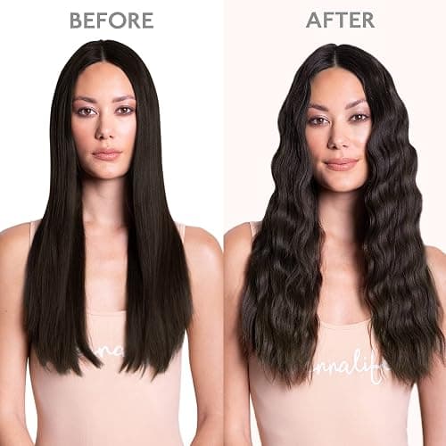 WENNALIFE Clip in Hair Extensions Real Human Hair, 18 Inch 120g 7pcs Human Hair Extensions Clip Ins, Dark Brown Coloured Remy Hair thumbnail 5
