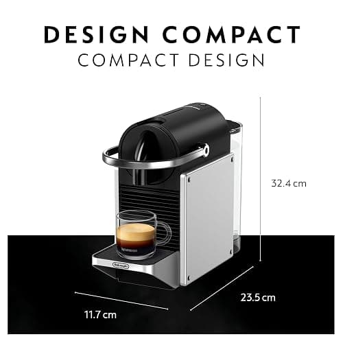 Nespresso Pixie Single Serve Espresso Machine by De’Longhi, Aluminum thumbnail 3