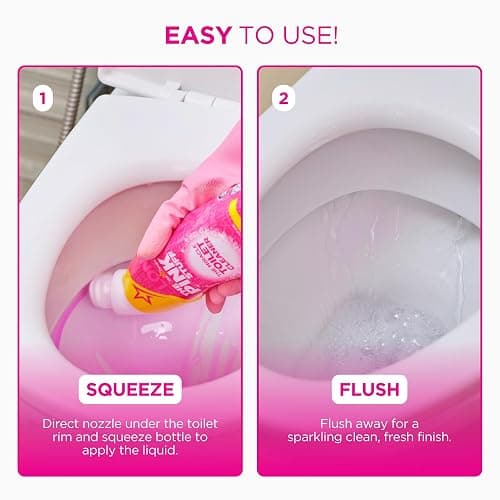 The Pink Stuff Miracle Toilet Cleaner, 750ml – Powerful Stain-Removing Gel for a Sparkling Clean Bowl – Eliminates Limescale, Tough Stains & Odors with Fresh Rhubarb Scent thumbnail 6