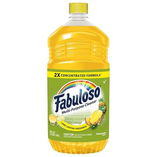 Fabuloso Multi-Purpose Cleaner, 2X Concentrated Formula, Floor Cleaner, Pineapple Scent, 56 fl oz thumbnail 9