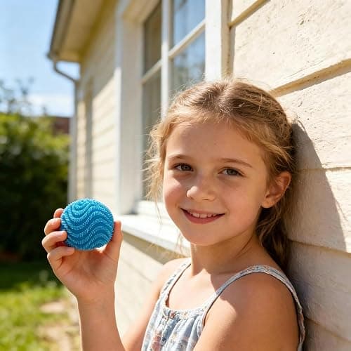 Fuzz Ball Squishy, Stress Balls for Adults Slow Rise Squishies Soft Sensory Squeeze Super Solid Squish Soft Moldable Fidgets Squishy Relief Fidget Sensory for Anxiety Calming (Blue, One Piece) thumbnail 2