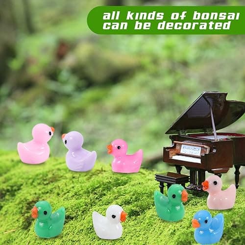 LOUHUA 220 Pcs Mini Resin Ducks Bulk, Colorful Tiny Duck Figurines for Miniature Dollhouse Decor, Fairy Garden, Aquarium Landscape, DIY Crafts, Party Favors, Hide & Seek Game, Classroom Activities thumbnail 7
