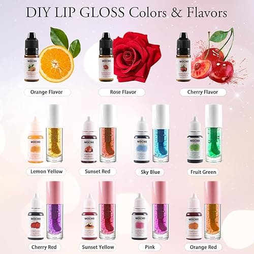 MOCIKE DIY Lip Gloss Making kit for Girl Gifts - 37 PCS DIY Lip Gloss kit Make Your Own Lip Gloss thumbnail 4