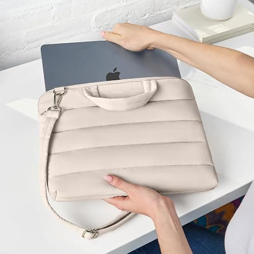 Vandel 13-14 inch Laptop Carrying Case Sleeve with Strap, Shoulder Bag with Handle, 14 in Laptop Computer Bag for Women, MacBook Air 13 Inch Carrying Case, MacBook Pro 14 in HP Messenger Carrier thumbnail 6