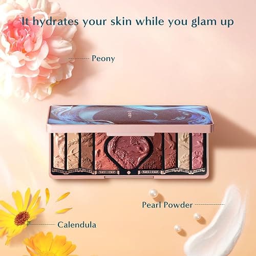 FLORASIS Floral Engraving Phoenix Makeup Palette (04 Burgundy Sunset) thumbnail 6