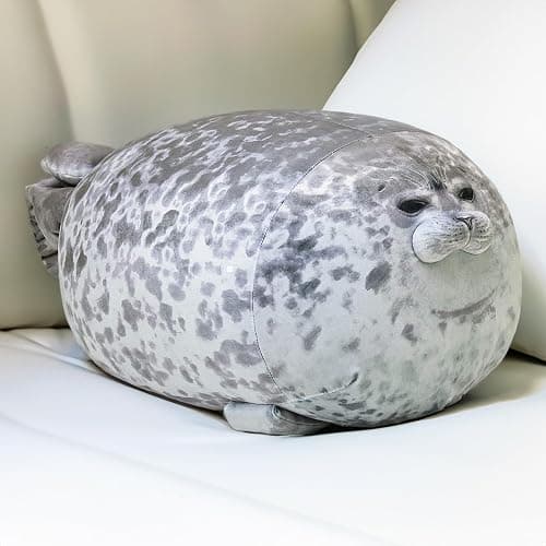 Pineapple Plush Seal Pillow, Giant Stuffed Animal Plushie, Stuffed Seal Plushy Squish Plush Toys, Jumbo Cute Plushies Large Stuffed Animals for Girls, Boys, Kids (23.6 inch) thumbnail 7
