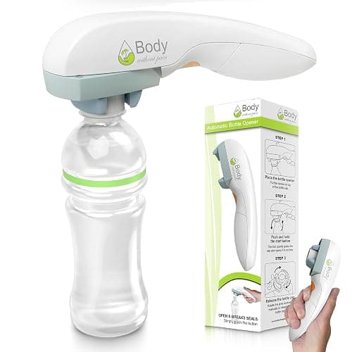 Electric Bottle Opener for Seniors - Automatic Solution for Easy Opening of Water Bottles. Ideal for Weak Hands or Those with Arthritis. Perfect for Soda, Milk, Juice. Battery Powered. - Image 1