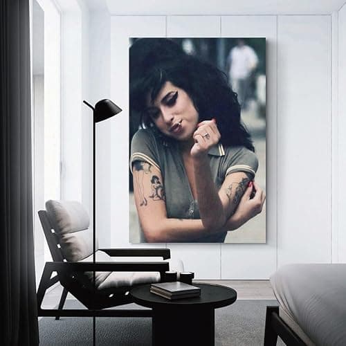 Amy Winehouse Leinwand-Poster, Wandkunst, Dekordruck, Gemälde, Wohnzimmer, Schlafzimmer, Dekoration, 30 x 45 cm thumbnail 3