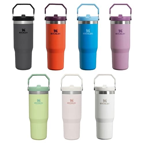 Stanley Flip Straw Tumbler 1.0 Trinkflasche Mit Strohhalm 0.89L - Thermosflasche Hält 12+ Stunden Kalt - Spülmaschinenfest - Sportflasche - Wasserflasche BPA Frei - Rose Quartz thumbnail 8