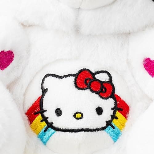 Care Bears Hello Kitty Loves Cheer Bear 10" Collectible Plush 2-Pack - Soft, Huggable Material! - Hello Kitty Loves Cheer Bear 10" Plush 2-pack thumbnail 5