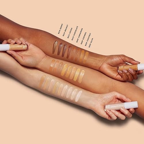 e.l.f. Hydrating Camo Concealer, Covers Blemishes & Under-Eye Circles, Full-Coverage & Delivers A Satin Finish, Vegan & Cruelty-Free, Deep Chestnut thumbnail 5