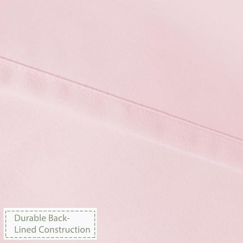 Farmhouse Ruffle Shower Curtain with Handmade Ruched, Vintage Ruffled Fabric Bathroom Curtains, Decorative Elegant Bathroom Curtain with 12 Holes, Peach Pink, 72" W x 72" H(N60049) thumbnail 6