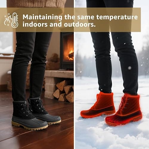 STQ Duck Boots for Women Waterproof Winter Boots Quilted Snow Boots thumbnail 6