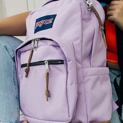 JanSport Right Pack Backpack - Durable Daypack with Padded 15" Laptop Sleeve, Spacious Main Compartment & Integrated Water Bottle Pocket - Pastel Lilac thumbnail 2