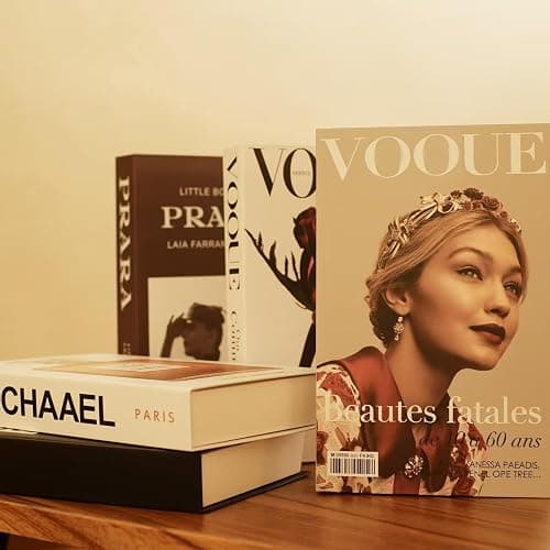 Vankairos 5 Pcs Decorative Books Aesthetic Room Decor Fashion Accessories Fake Books Set for DéCor, Modern Home Office Decor Coffee Table, Bedroom Living Room Home Book Shelf DéCor Accents thumbnail 5