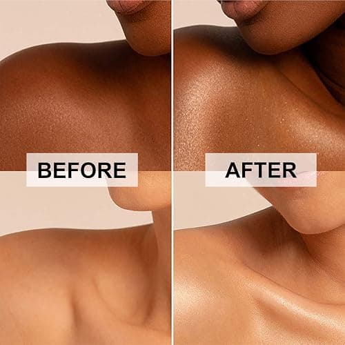 Body Shimmer Oil, Diamond Platinum Natural Glow Luminizer, Long Lasting Waterproof Moisturizing Liquid Illuminator Highlighter Makeup for a Sun-Kissed Glow, Brush Include, 1oz, Light Fair thumbnail 5