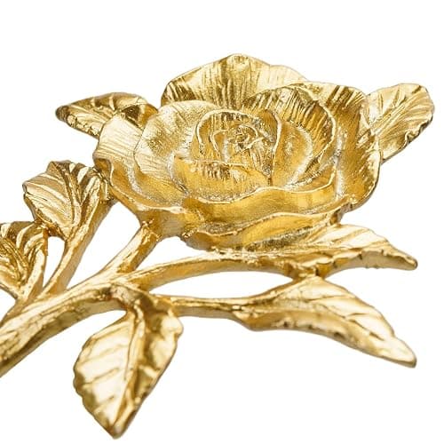 SOFFEE DESIGN 2pcs Golden Single Hooks 3D Flower Retro Ornate Style for Room Wall Mounted Decoration, Coat Hat Scarf Hanging Entry Heavy Duty Hooks, Home Decor thumbnail 6