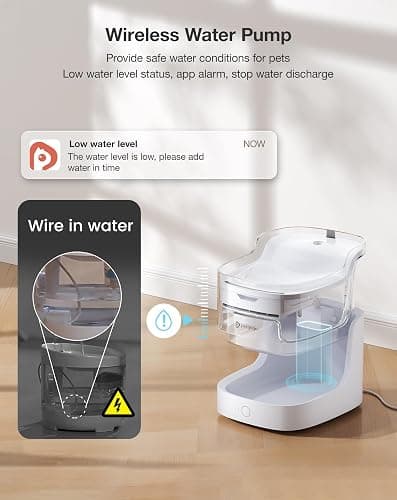 Cat Water Fountain 8-Layer cat Fountain Filter Ultra-Quiet Automatic Pet Water Dispenser for Cats and Dogs 2.4G WiFi(PF1L) thumbnail 3