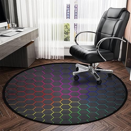 keepcute Gaming Chair Mat 47inch for Hardwood Floor Anti-Slip Office Chair Mat for Hard Floor Carpet Mat Computer Desk Mat Floor Protector for Office Gaming Room 4 ft thumbnail 3