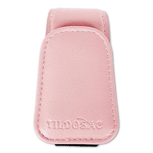 TILDOSAC Sunglasses Holder for Car Visor, Leather Magnetic Sunglass Holder for Car with Clip, Pink thumbnail 2