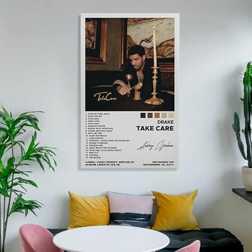 WILsem Take Care Album Cover Canvas Art - Rapper Music Posters for Wall Decor, Bedroom Aesthetic - 12x18 inch (30x45 cm) Unframe-style thumbnail 6