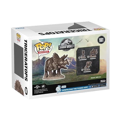 Funko POP! Movies: JP​ Fossil - Triceratops - Jurassic Park - Collectable Vinyl Figure - Gift Idea - Official Merchandise - Toys for Kids & Adults - Movies Fans - Model Figure for Collectors thumbnail 3