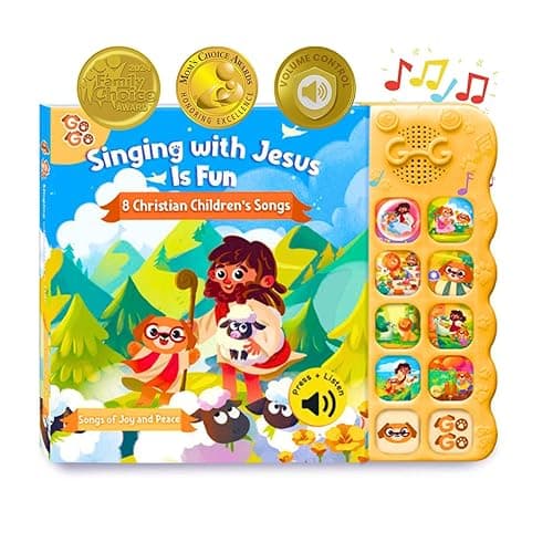 GO GO Bible Songs of Wisdom: Bible Songs Book for Toddlers, 8 Songs, Talking Books for Toddlers 2-4 Years, Sound Books, Sing Along Books, Baby Music Book, Christian Toys for Toddlers - Bible Songs of Wisdom