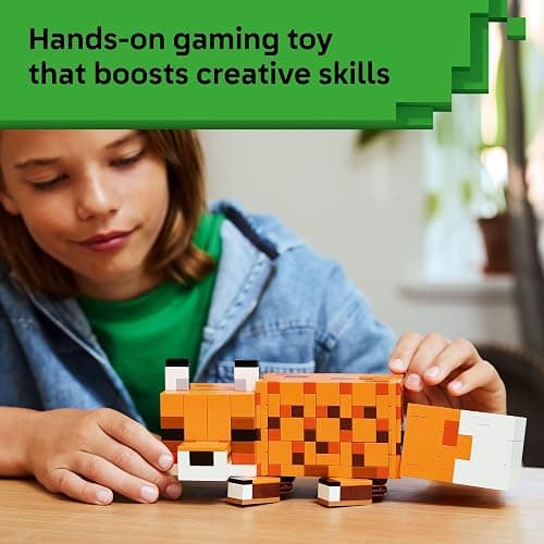 LEGO Minecraft The Fox Building & Pretend Play Toy for Boys & Girls - Poseable Video Game Character for Kids, Ages 10+ - Room Decor for Gaming Fans - Gift Idea for Birthdays - 21588 thumbnail 4