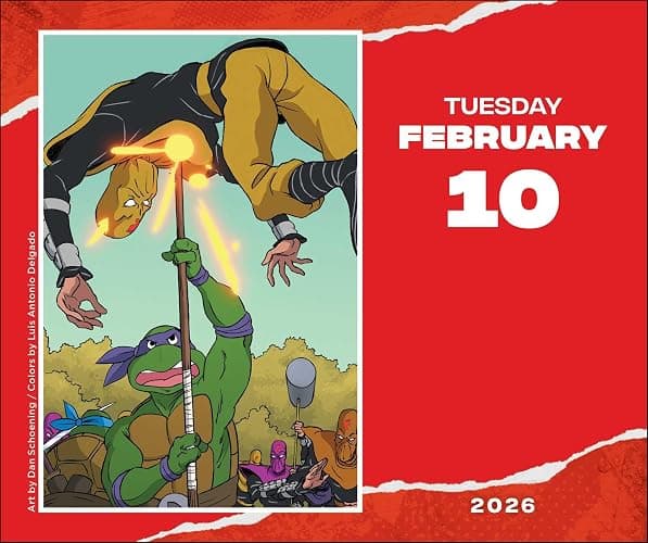 Teenage Mutant Ninja Turtles Comic Art 2026 Day-to-Day Calendar thumbnail 4