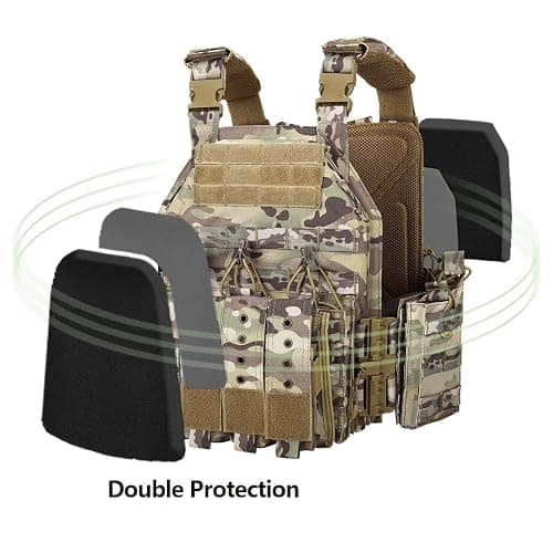 BOMTURN Upgrade Tactical Airsoft Outdoor Vest thumbnail 5