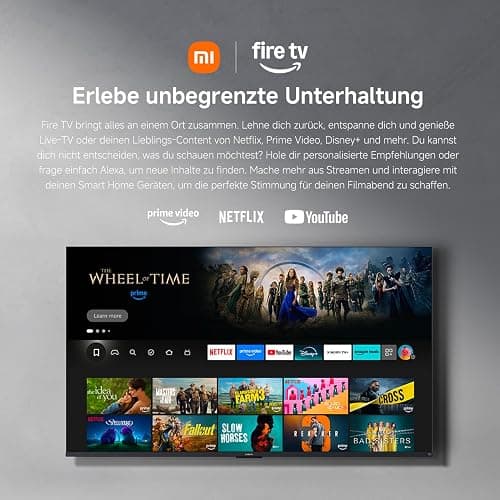 Xiaomi F Pro, 55 Zoll (140 cm), 4K UHD QLED, Smart TV, Fire TV, Triple Tuner DVB-C/S/S2/T/T2, HDR10+, Game Boost mode 120Hz, MEMC, Sprachsteuerung mit Alexa, 2GB+32GB, Kompatibel mit Apple AirPlay thumbnail 11