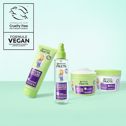 Garnier Fructis Méthode Boucles Routine 3 Produits Cheveux Bouclés | Acide hyaluronique & karité, Hydratation 72h, Shampooing masque gelée, Tenue flexible longue durée thumbnail 13