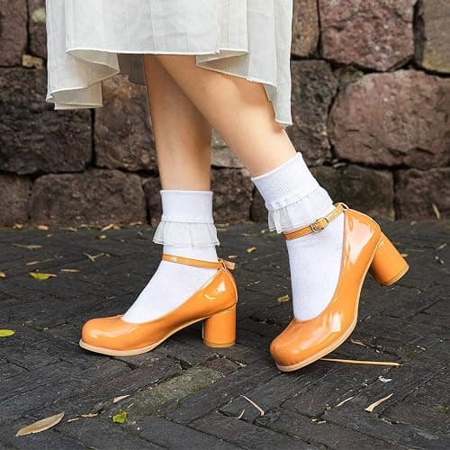 SEMOHOLLI Women Ankle Socks, Women Lace Ruffle Frilly Ankle Socks Fashion Ladies Girl Princess thumbnail 6