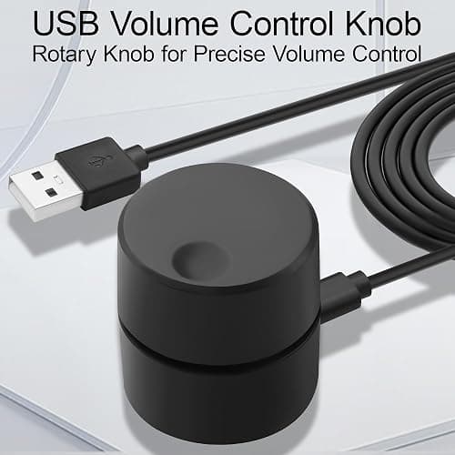 ELFJMZP USB Volume Control Knob – Physical Audio Control with Magnetic Base thumbnail 2