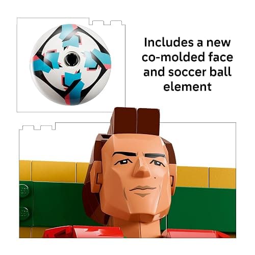 LEGO Editions Cristiano Ronaldo – Soccer Legend - Building Set for Boys & Girls, Ages 12+ - Collectible Soccer Gift with Plaque - Kids Bedroom or Shelf Decor - 43016 thumbnail 5