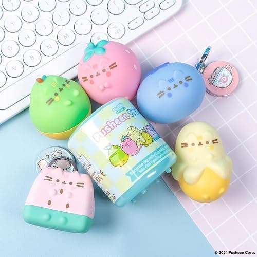 Hamee Pusheen The Cat [Surprise Blind Capsule] [Fruits Series] Cute Water Filled Squishy Toy [Birthday Gift Bags, Party Favors, Gift Basket Filler, Stress Relief Toys] (Assorted - 1 Pc.) thumbnail 5