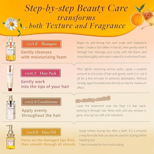 [Genuine Product] &honey Melty Moist Repair Hair Oil 100mL/3.38 Oz Sulfate-Free Moisturizing Hair Oil to help Tame Frizz and Waves Unique Blend of Honeys Argan Oil Frizzy Hair Japanese Hair Care thumbnail 8