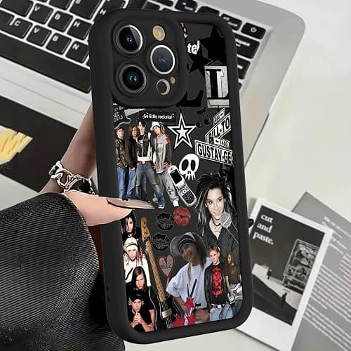 2 Stück Silicone Handyhülle für Apple iPhone 8 iPhone 7 iPhone SE 2022/2020 Hülle 4.7", Stoßfeste Schutzhülle mit Tokio Hotel Pop-Rock-Band Cool Aesthetic Design Muster TPU Junge Cover Case, Cool - für iPhone 8 7 iPhone SE 2022/2020 - Cool thumbnail 3