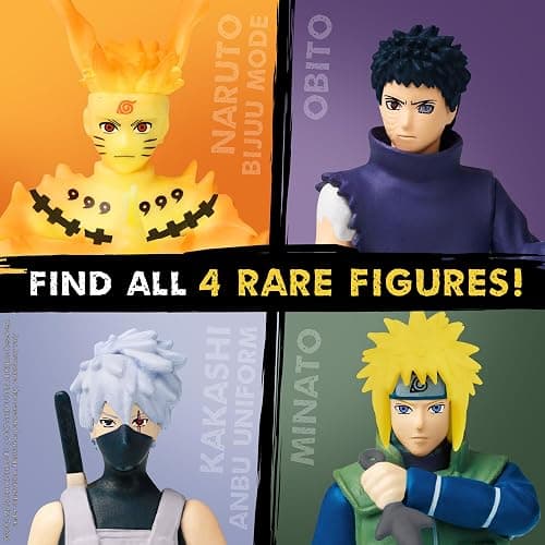 P.M.I. Naruto Shippuden Collectible Mini Figures 6 Pack Deluxe Box | Anime Action Toy Set Featuring Team 7 Ninjas, Akatsuki, Legendary Sannin & Rare Shinobi (Assortment D) thumbnail 8