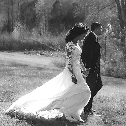 Findlovewedding Wedding Dresses for Bride with Lace Appliques Chiffon A Line Women Dress Long Sleeves Beach Bride Dress thumbnail 7