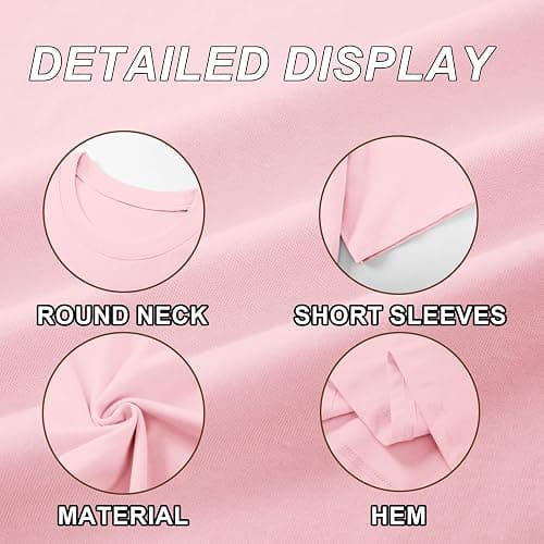 Weripoah Bow Oversized Shirts for Girls Graphic Cute Shirt for Teen Preppy Aesthetic Tshirt Girls' Summer Casual Coquette Top thumbnail 7
