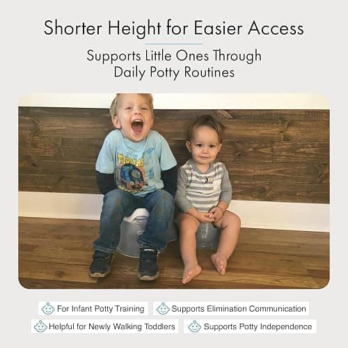 The Baby Potty - Mini Potty | Early Potty Training | Elimination Communication | Portable & Lightweight | Promote Independence | Child Training Toilet (Sage Green) thumbnail 3