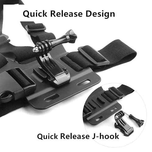 Dream Bull Chest Mount Harness Chesty Vest Head Mount Strap for Action Camera Compatible with GoPro Hero 12,11,10,9,8,Max,Go Pro Hero 7,6, 5,4, Session,3+,3,Hero (2018),Fusion,DJI Osmo,AKASO thumbnail 4